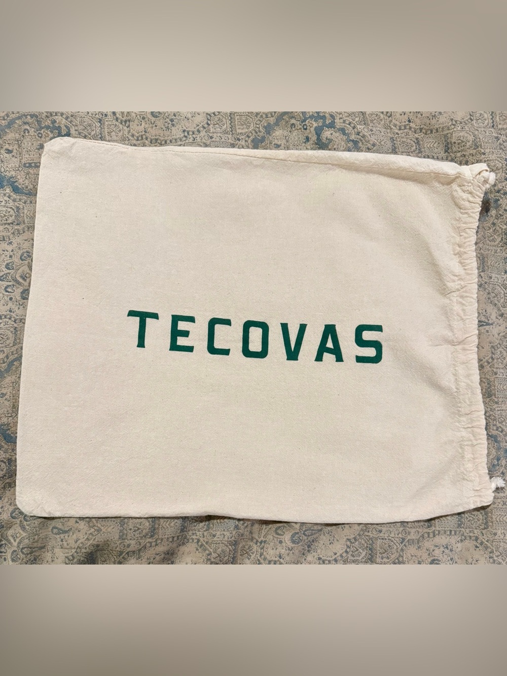 Tecovas Natural Canvas Tote with Green Logo